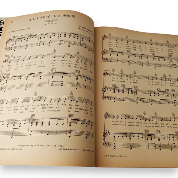 1935 Gene Autry & Jimmy Long Cowboy Songs Mountain Ballads Sheet Music Songbook - Picture 15 of 16